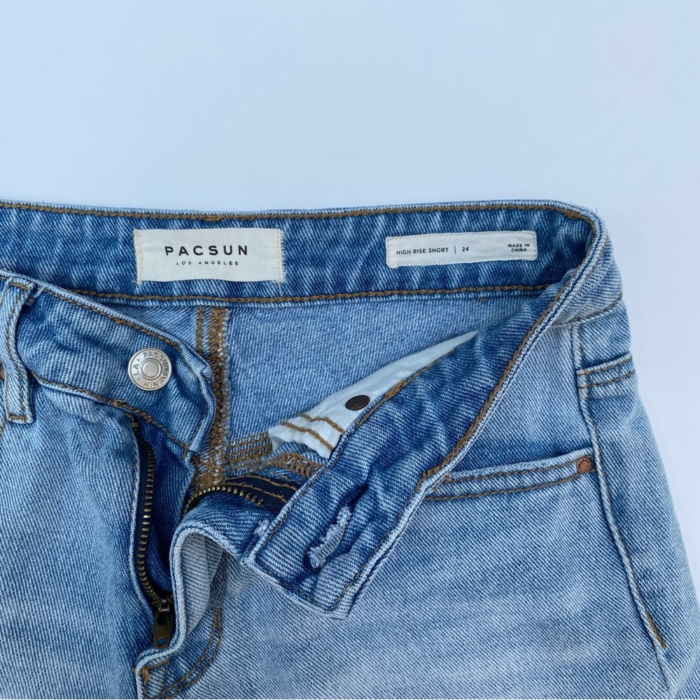 Distressed Denim Shorts - Picture 3 of 4